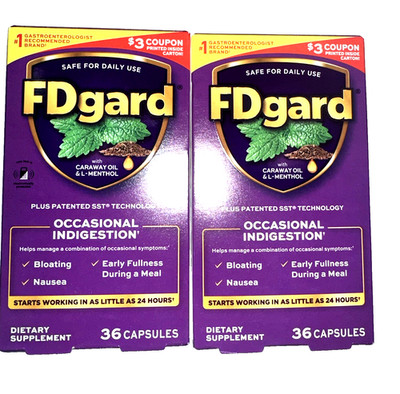 (2)-FDgard Dietary Management Functional Dyspepsia, 36ct Exp: 02/2027