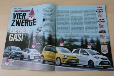 Auto Bild 33/2016 VW Up 1.0 TSI BMT High Up mit 90PS besser als...?