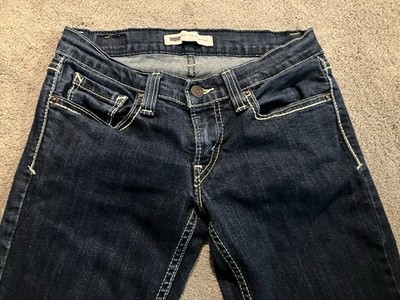 Levi s 524 Too Superlow Skinny Jeans Size 3M Embroidery Stitch