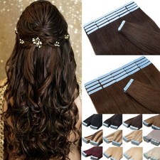 Invisible Tape In Human Hair Extensions Skin Wefts Real Remy Highlight Hair 100g
