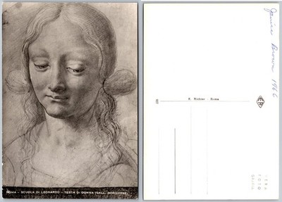 Continental Roma Scuola Di Leonardo Donna Postcard