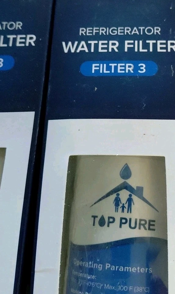 2 Top Pure Refrigerator Water Filters Filter 3 - Sealed, New - Image 2 of 4