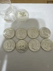 1955 Franklin Half Dollar AU Lot Of 8