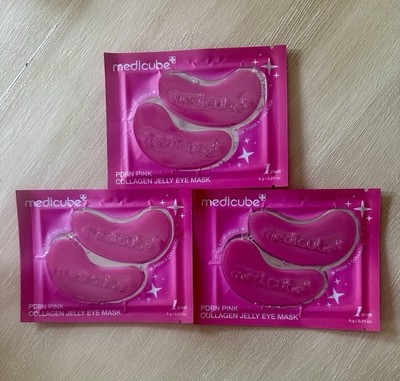 MEDICUBE  PDRN Pink Collagen Gel Eye Masks 3-pack Bundle (6/2026 New Release)