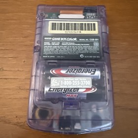 Nintendo Game Boy Color Console Atomic Purple CGB-001 Tested Working GBC