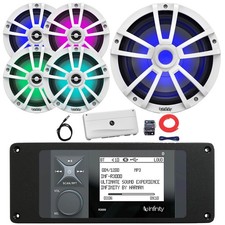 Infinity Audio Receiver w/Adapter Plate, 4x 6.5" 225W Speakers, Subwoofer, Amp
