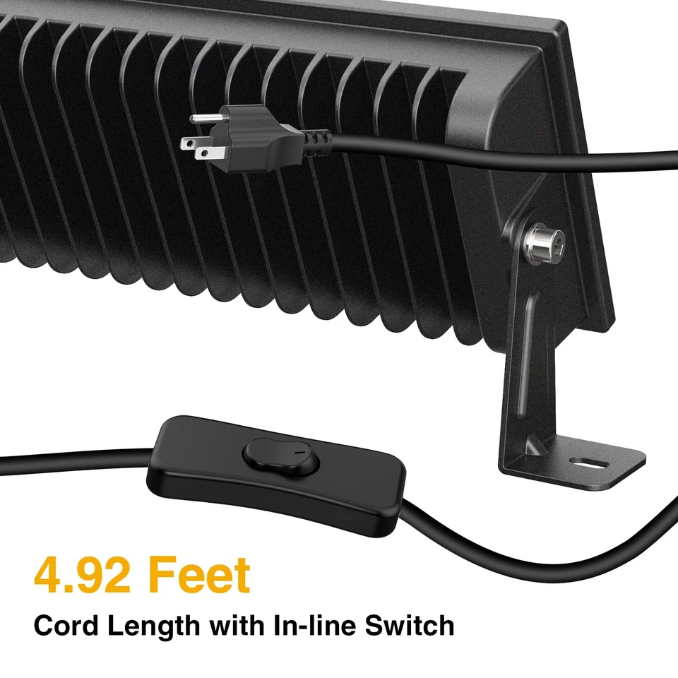 LED Shop Lights,100W 14000lm Ultra Bright LED Work Lights with Plug,6500K Day... - Image 3 of 4