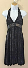 NWT City Triangles 90s Y2K Vintage Black Mesh Midi Dress Size S
