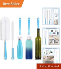 Long Handle Bottle Brush Set for Versatile Cleaning of Sport and Beer Bottles