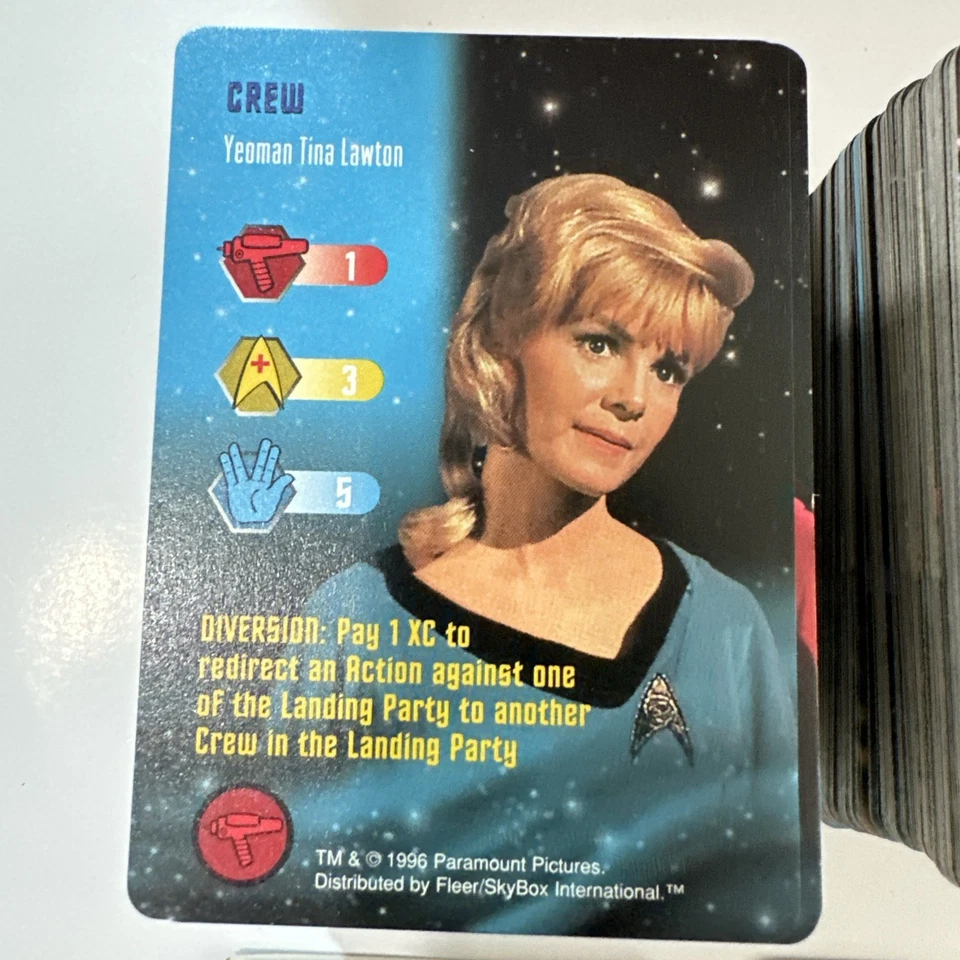 1996 STAR TREK The Card Game Complete 306/306 Card set with Rulebook NM Unplayed - Image 2 of 4
