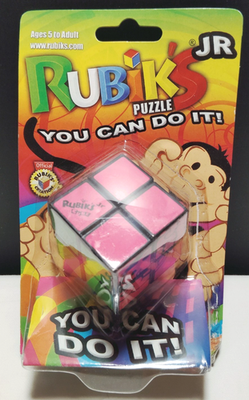 Rubik's Junior 2x2 Puzzle Monkey Pink Official Rubiks Creation New
