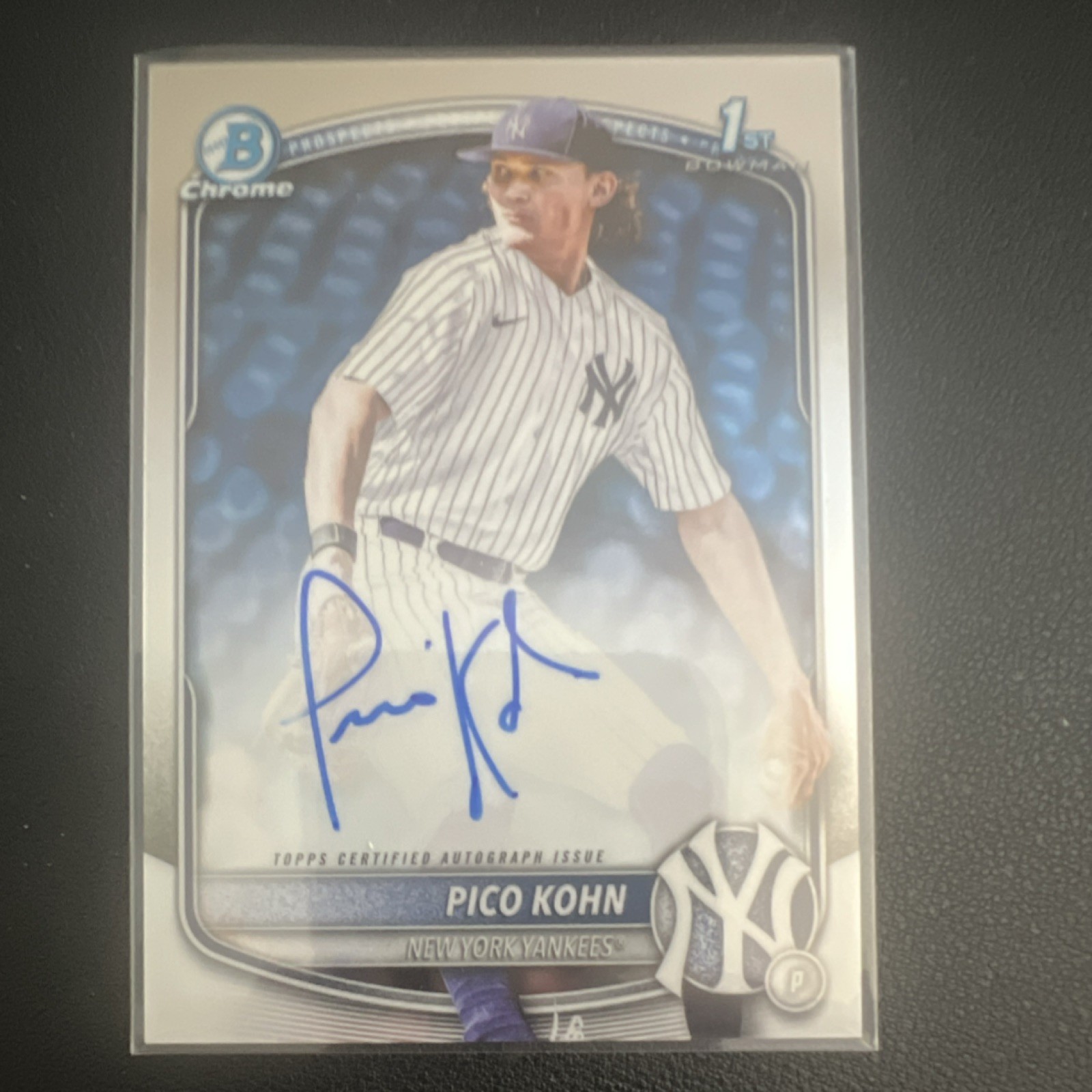 Topps 2025 Bowman Draft Chrome Prospect Autographs Pico Kohn Yankees #CPA-PKO