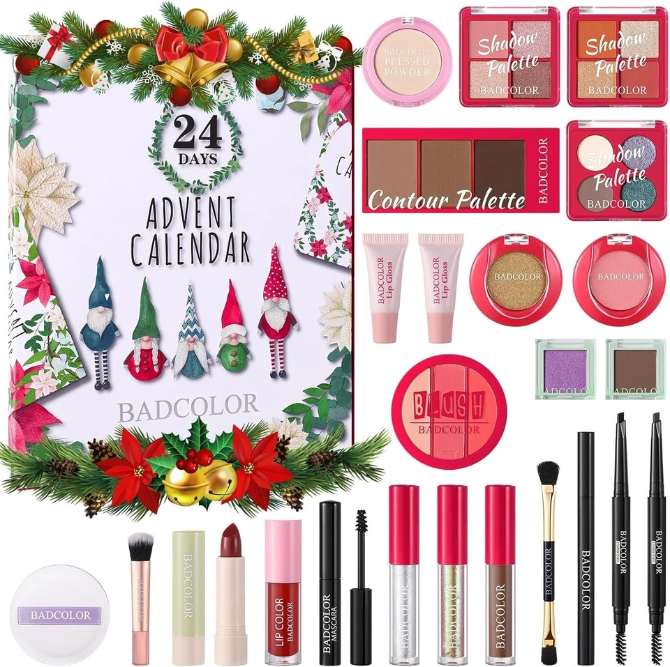 2025 Christmas Makeup Advent Calendar - 24 Beauty Treats for Women & Teens - Image 3 of 4