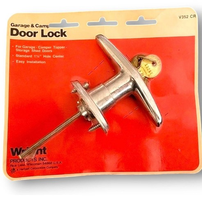 #ad Vtg NOS Wright Products Garage amp; Camper Door Lock w Key V352 1 1 2quot; Hole Center $19.95