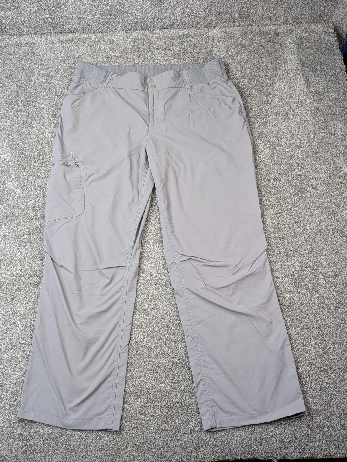 Cabela's Pants Mens XL Classic Fit UPF 30 Roll Cuff Hiking Outdoor Zip Pocket