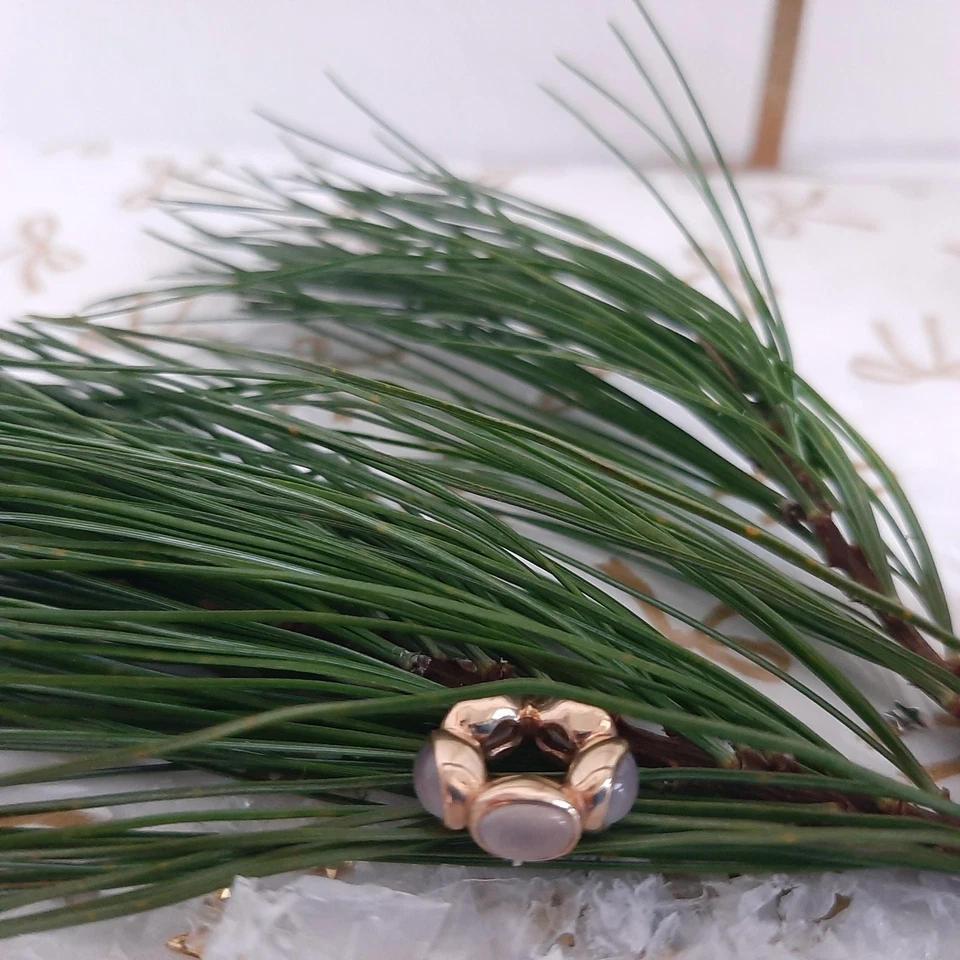 PANDORA Charms/Zwischenring 585 Gold mit Chalzedon Steine - Bild 3 von 4