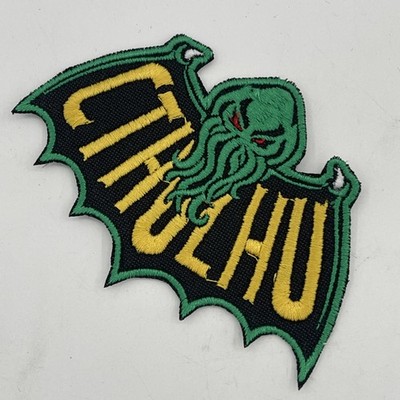 Cthulhu Man Cosmic Entity Logo Patch: Sew On, Quality Embroidery, 4.5 X 3 Inches