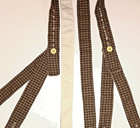 Civil War Suspenders TAN BLACK HOMESPUN Cotton Hand sewn UNION CONFEDERATE — photo 2