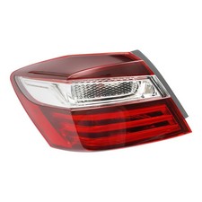 For 2016 Honda Accord Left Outer Tail Light LED Red Clear Lens Black Housing
