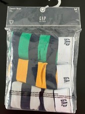 New Gap Boys M 8 Underwear Classic Briefs 3 Pack Striped-NEW 