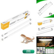 COOSPIDER 2-Pack UVB UVA Reptile Light 10.0 Bulb, 15W 18inch T8 Fluorescent