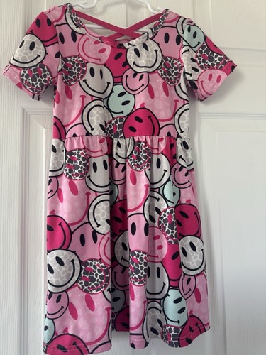 Boutique Toddler girl smiley dress 5/6 - Picture 2 of 2