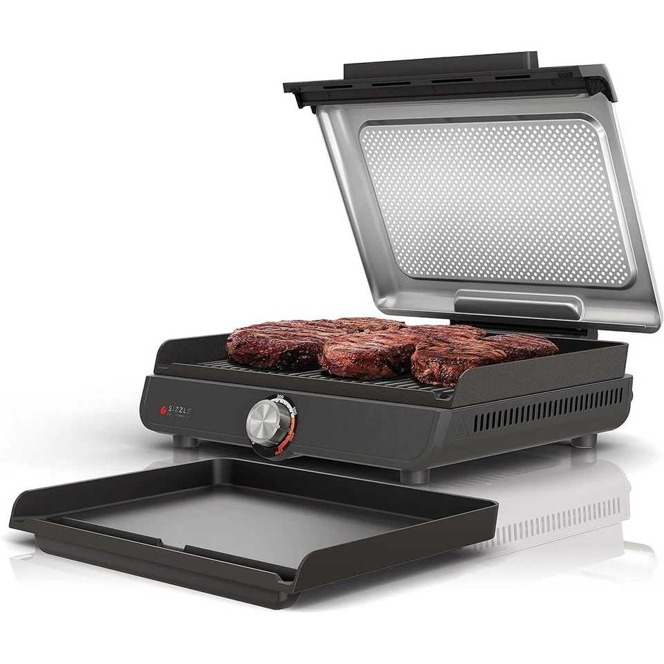 Ninja GR101 Sizzle Smokeless Indoor Grill & Griddle - Image 2 of 4
