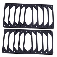 10pcs 120mm Black Anti-vibration Rubber Fan Gasket Silicone Shock Proof