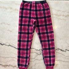 Calvin Klein Kids Pink and Black Check Pajama Bottoms Size Medium 10/12