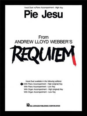 Pie Jesu (from Requiem) Andrew Lloyd Webber Book [Softcover] Vocal Duet Hal Leon