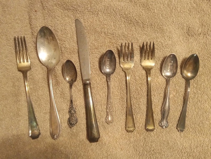 300 Grams Silver! Mixed Lot of Sterling Silverware Flatwear 9 pieces vintage
