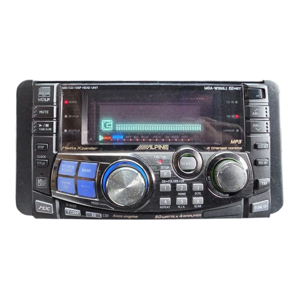 Alpine MDA-W966J MD/CD/DSP DHE Head Unit MP3/MDLP Funzionamento di supporto... - Immagine 4 di 4