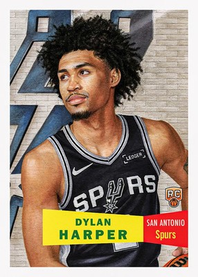 Topps 2025-26 NBA Living Set - Card 013 - Dylan Harper - San Antonio Spurs