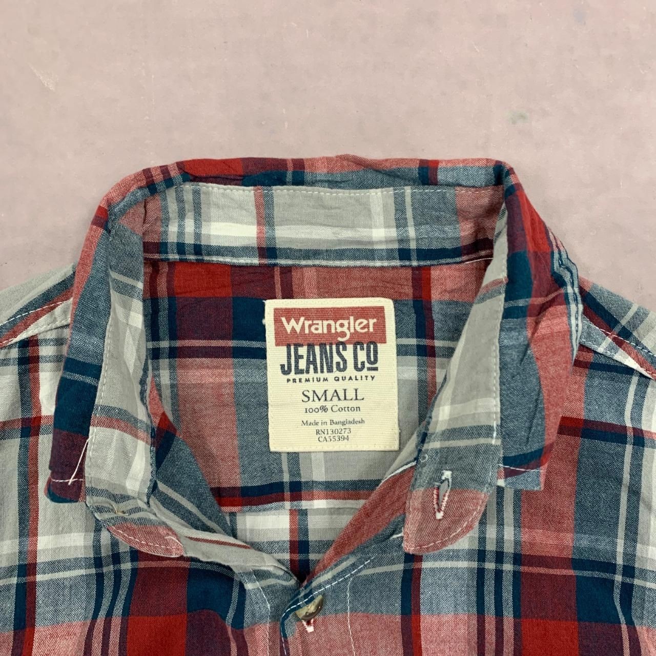 Wrangler Shirt checked patterned long sleeve shirt with chest pocket Men's S thumbnail 4