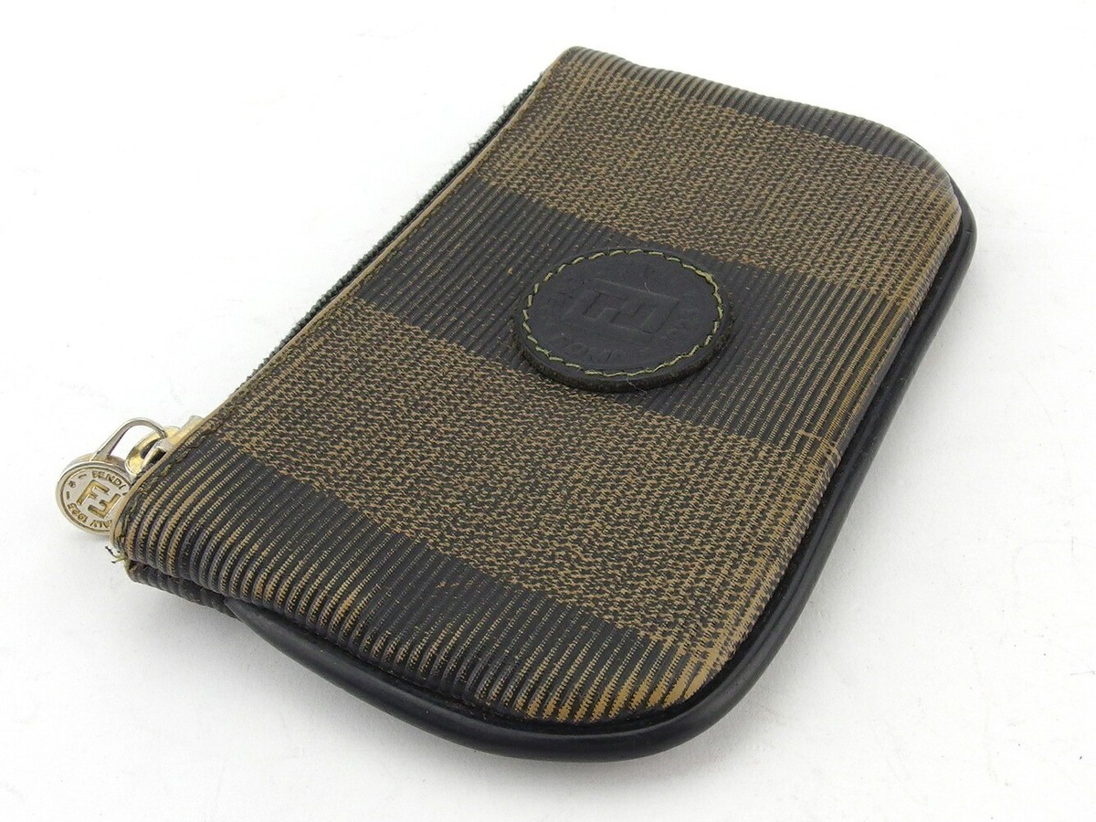 FENDI Coin case Black beige gold Women Authentic secondhand  display picture 1