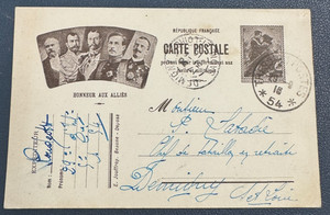 WW1 - Correspondance Militaire / Vignette Honneur aux Alliés - 1916