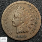 1864 with L on Ribbon Bronze Indian Head Cent 1C
