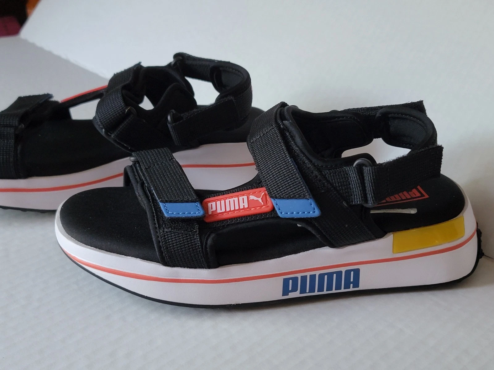 SANDALI PUMA FUTURE RIDER NERI GANCIO e LOOP SPORT US TAGLIA 5 DONNA