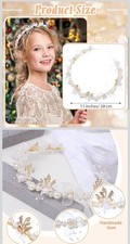 4 Pcs Flower Girl Headpiece Rhinestone Crystal Wedding Headband Bridal Flower...