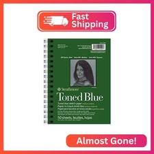 Strathmore 400 Series Sketch Pad, Toned Blue, 5.5x8.5 inch, 50 Sheets - Artist S