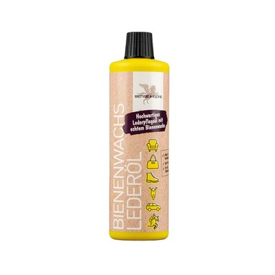 B & E Bienenwachs Lederpflegeöl - 500ml - Lederpflege Pflegemittel Lederöl Leder
