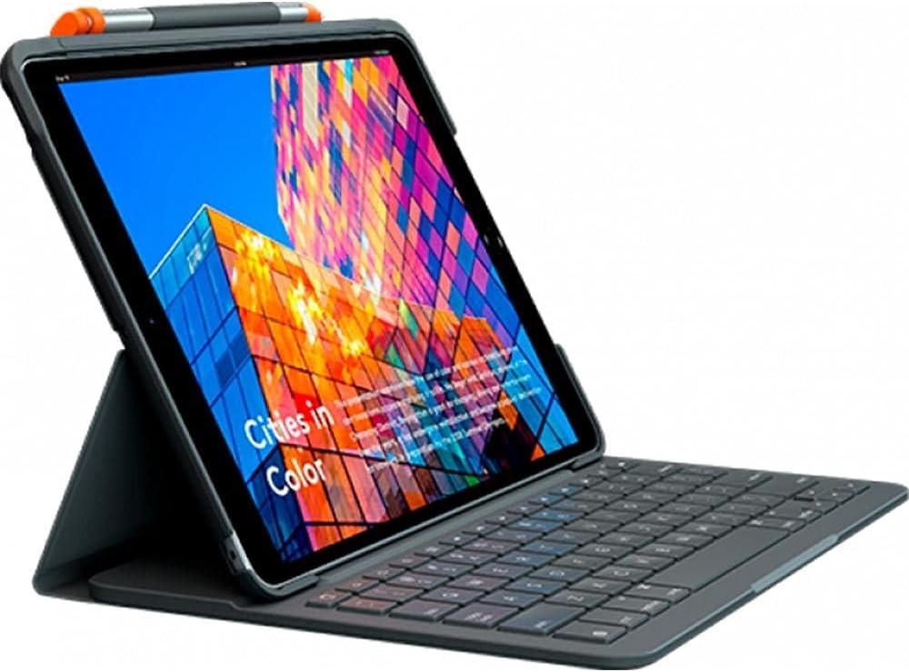 Logitech Slim Folio Backlit Bluetooth Keyboard Case for iPad