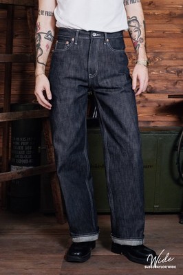 Simple&Raw Taylor Wide 16oz Red Selvedge Denim Men's Jeans Straight Wide Fit