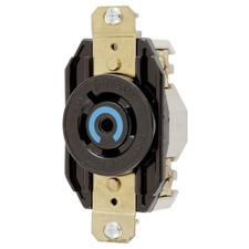 Hubbell HBL2510 Twist Locking Flush Receptacle 20A 120/208V 4P 5W L21-20R