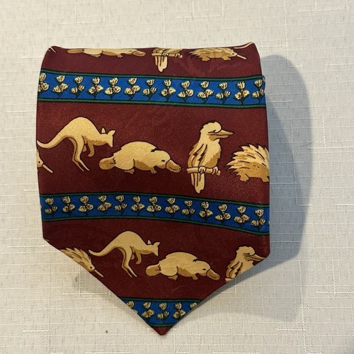 Dress Australia Australian Animal Tie Kangaroo Platypus Kookaburra Echidna