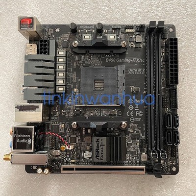 For ASRock B450 Gaming-ITX/ac   B450 socket AM4 DDR4 Mini-ITX Motherboard #fv