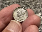 1916 P Mercury Dime FSB Uncirculated 90% Silver 10 Cent Coin FULL BANDS