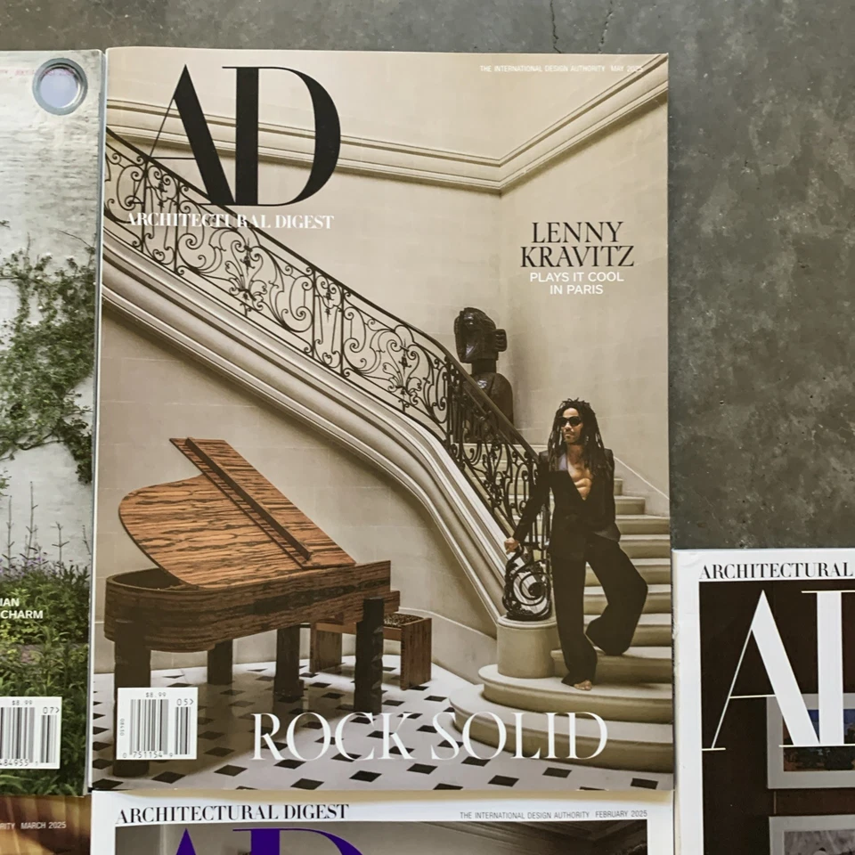 Architectural Digest Magazine Lot of 7 Interior Design Architecture 2025 2023 - Image 4 of 4