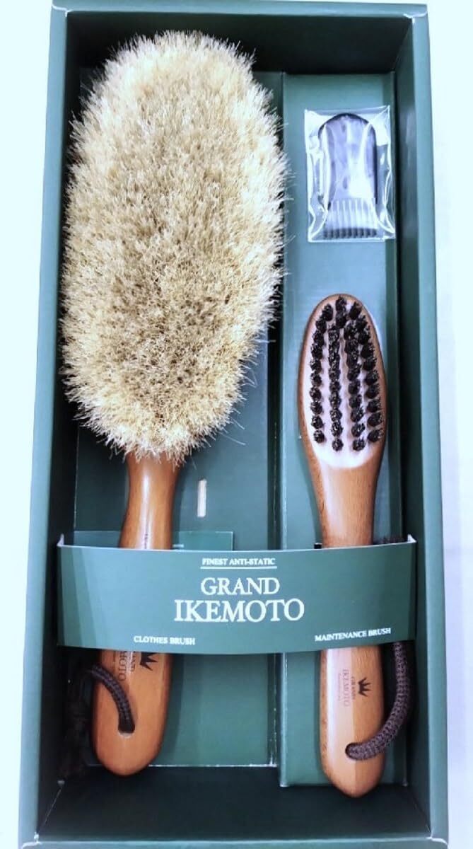Grand Ikemoto Clothes Brush and Lint Remover Brush Set