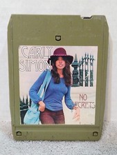 Carly Simon No Secrets 8-Track Tape Elektra Records ET-85049 1972